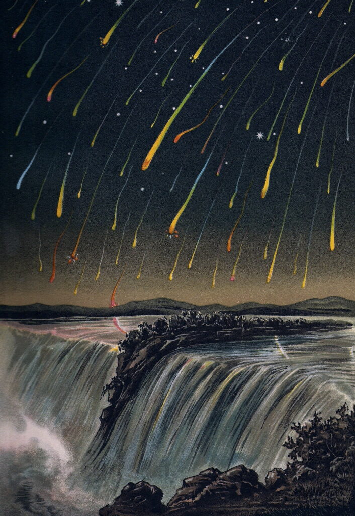 Tempête de météores des Léonides en 1933