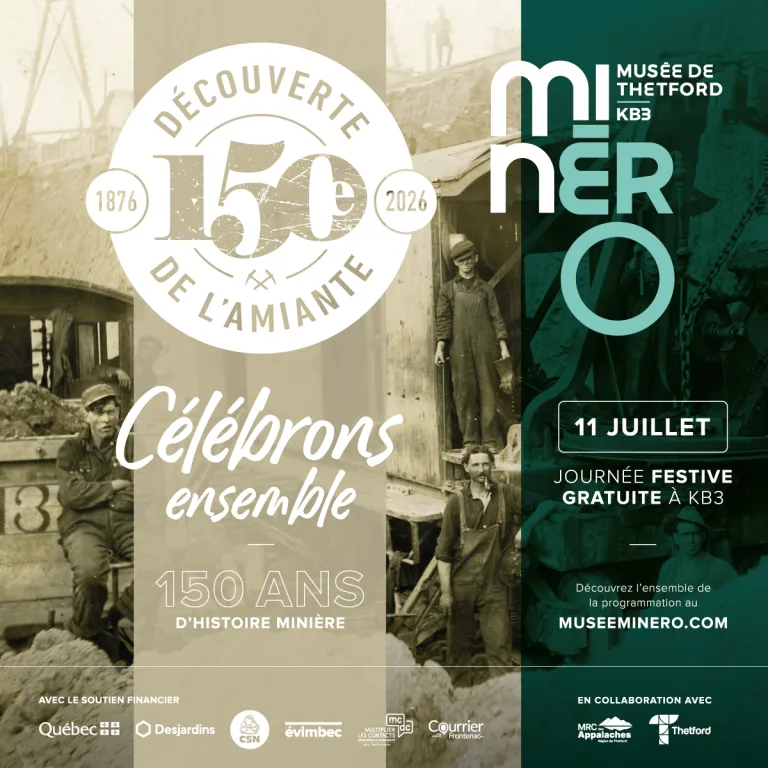 Célébration du 150e anniversaire de la découverte de l'amiante à Thetford Mines