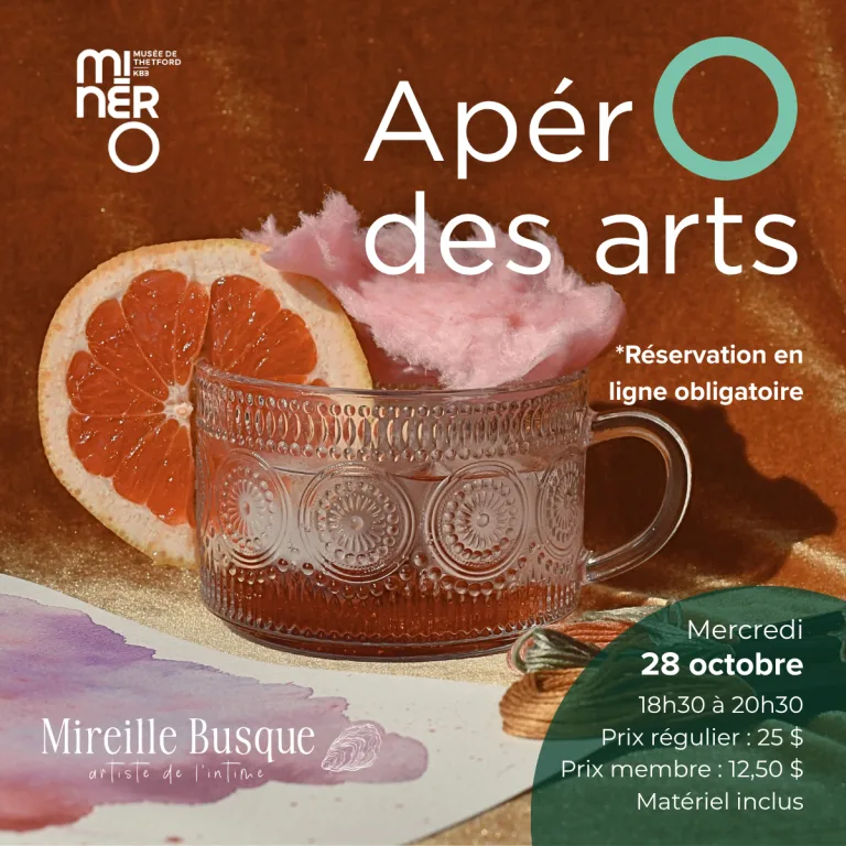 Apéro des arts au Musée Minéro avec l'artiste Mireille Busque